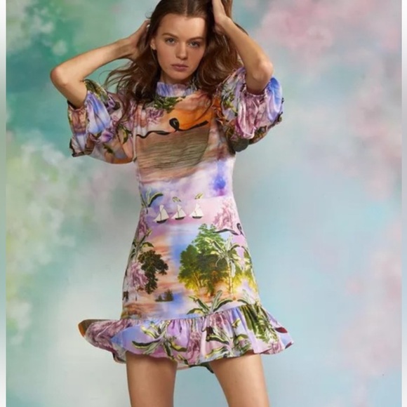 Cynthia Rowley Dresses & Skirts - CYNTHIA ROWLEY Catalina ruffle mini dress